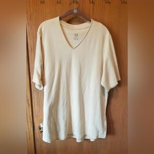 3x Isaac Mizrahi Live Beige V-neck